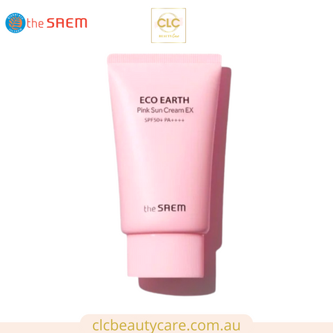 Kem chống nắng The Saem - Eco Earth Power Pink Sun Cream SPF 50+ PA++++ 50g