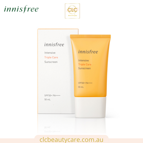 Kem chống nắng lâu trôi làm sáng da Innisfree Intensive Triple Care Sunscreen SPF50+ PA++++ 50ml