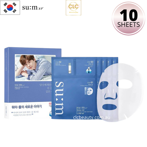 Mặt nạ cấp nước Su:m37 Water-full Timeless Water Gel Mask 3 Step Kit - 10 Masks