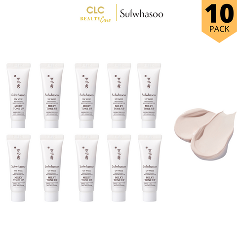 Kem chống nắng Sulwhasoo UV Wise Brightening Multi Protector Milky Tone Up SPF 50+ PA++++ 10ml - Combo 10 ống