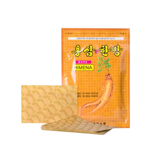 Cao dán hồng sâm vàng Himena Red Ginseng Herbal Pads Back Hàn Quốc - 20 Miếng